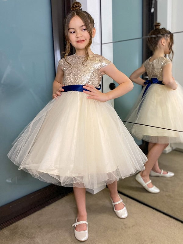 Sequin Short Party Gown for Kids GACH209