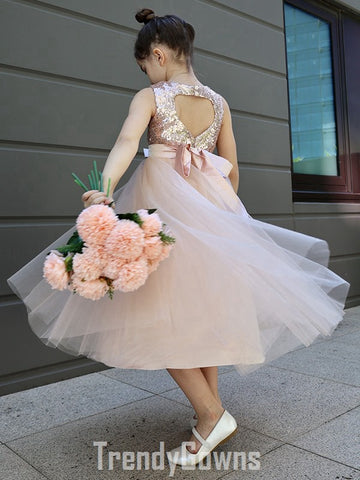 Pink Sequin Kiddie Party Gown Age 5-9 Year GACH215
