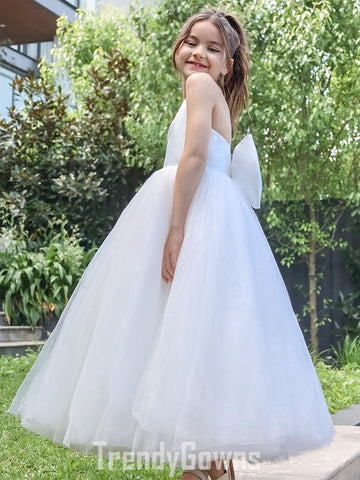 Kids White First Communion Gown GACH218