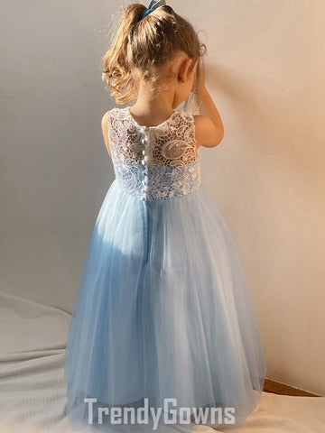 Light Blue Little Kids Party Dress GACH219