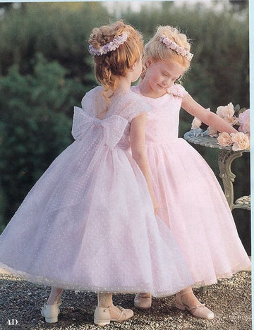 Kids Pink Tulle Party Dress GACH256
