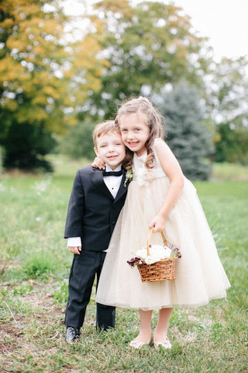 Tea Length Flower Girl Dress GACH262