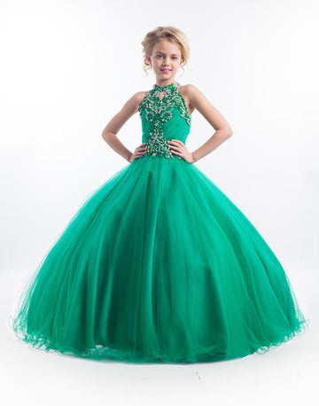 Emerald Green Party Gowns For Kids GBCH013 Emerald Green Party Gowns For Kids GBCH013