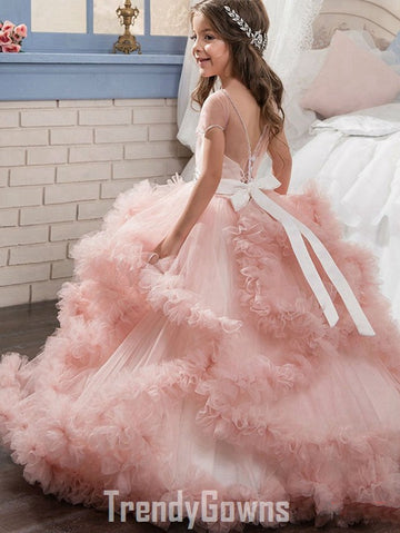 Kids Pink Party Gown Age 4-10 GCH0106