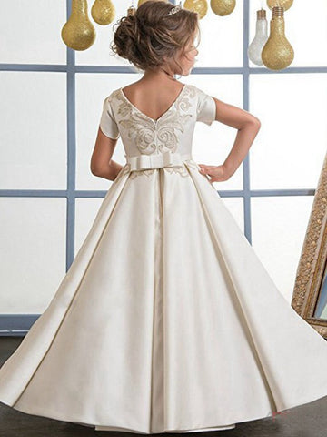 Kids Satin Party Gown GCH0121