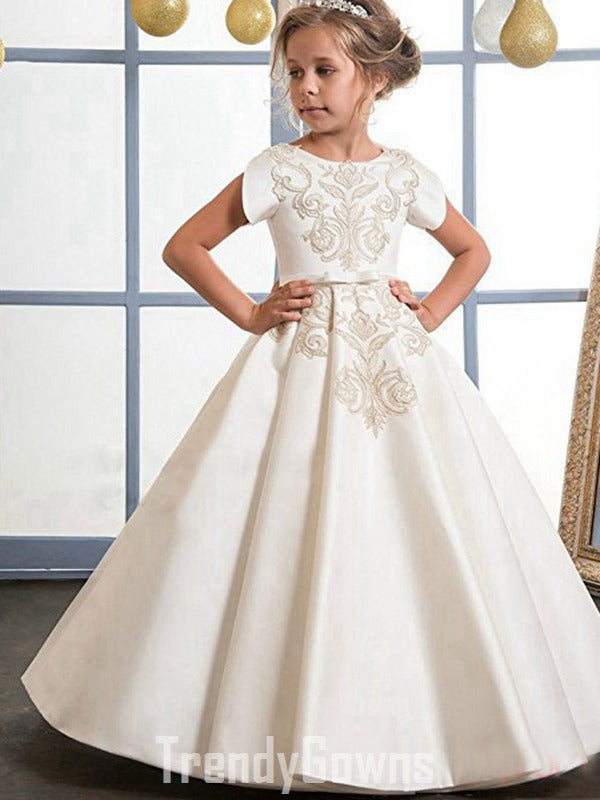 Kids Satin Party Gown GCH0121