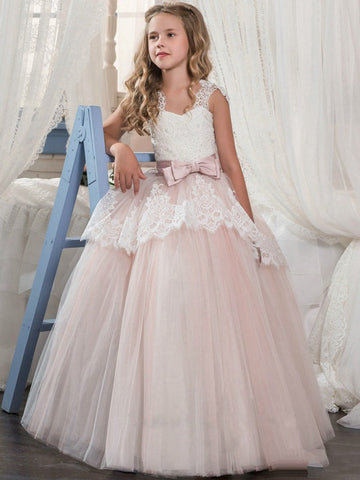 Pink Princess Girls Party Gown GCH0129