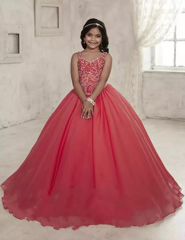 Watermelon Girls Ball Party Gown GCHK006