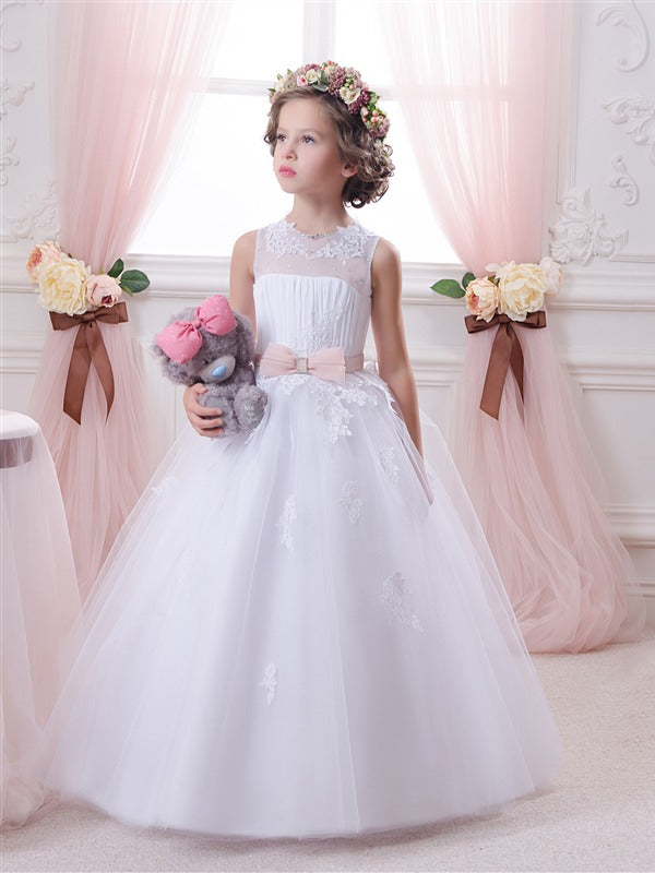 White Girls Communion Party Gown GCHK148