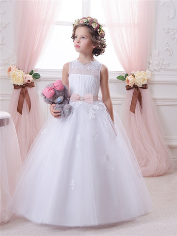 White Girls Communion Party Gown GCHK148