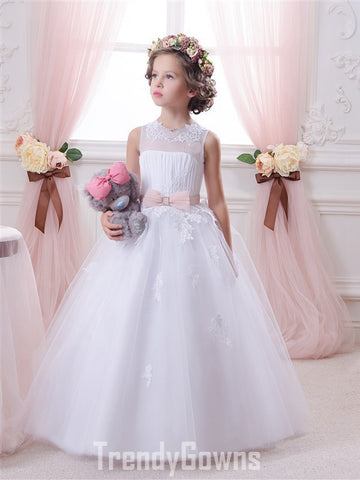 White Girls Communion Party Gown GCHK148
