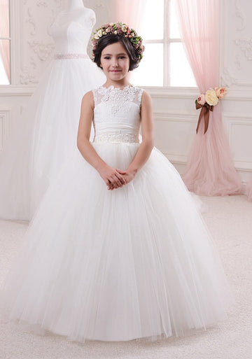 White Girls Communion Party Gown GCHK150