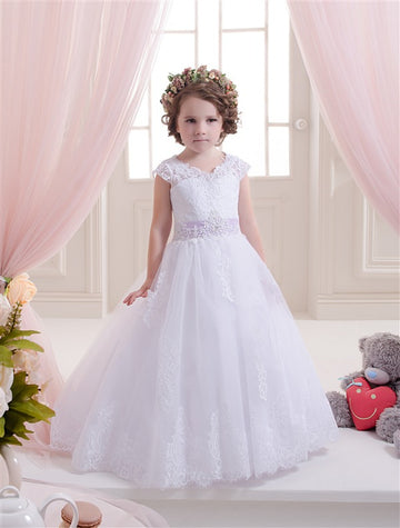 White Toddler Communion Party Gown GCHK151