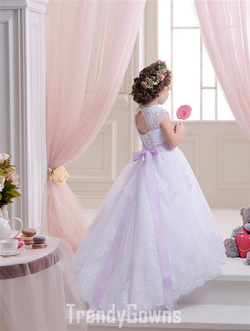White Toddler Communion Party Gown GCHK151