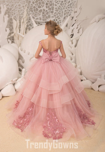 Pink Kiddie Pageant Gown GCHK195