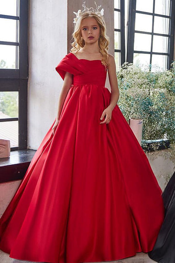 Red Girl Pageant Gown Age 10-13 GCHK199