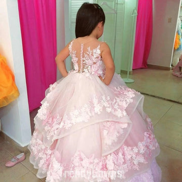 Lace Kiddie Puffy Ball Gown GCHK209