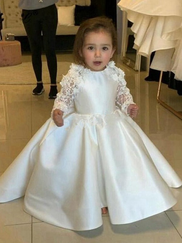 Toddler White Party Gown GCH0457