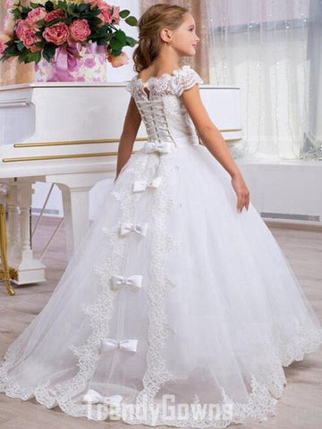 Girls White Princess Party Gown GFGD506