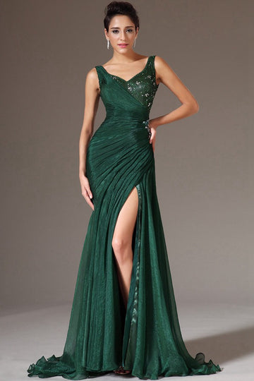 Trendy Dark Green Mermaid Evening Gown JT1336