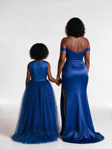Royal Blue Mother Daughter Matching Gowns MGD112