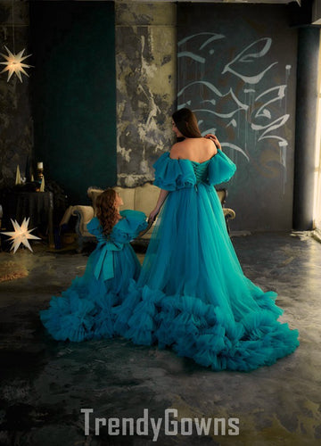 Princess Tulle Mother Daughter Matching Gowns MGD155