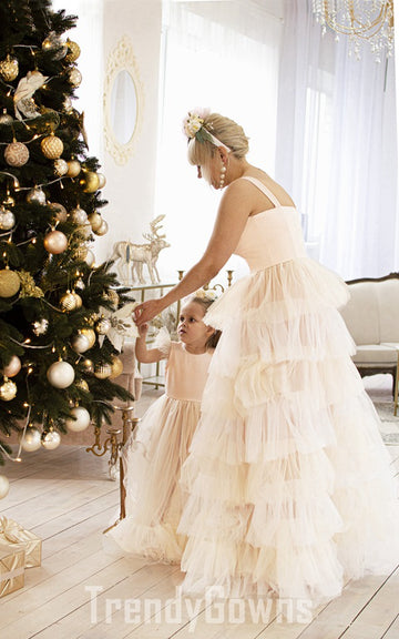 Tulle Mother Daughter Matching Gowns MGD156