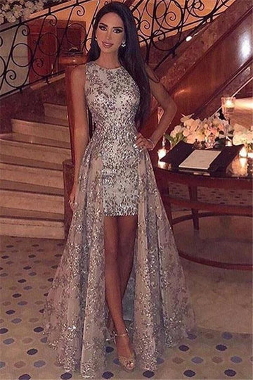 Straps Applique A-Line Evening Gowns JTE351