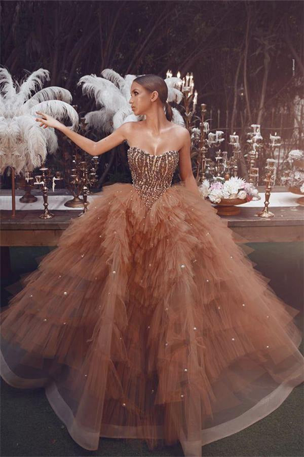 Trendy Sweetheart Puffy Ball Gown Prom Dress JTE456 Trendy Sweetheart Puffy Ball Gown Prom Dress JTE456