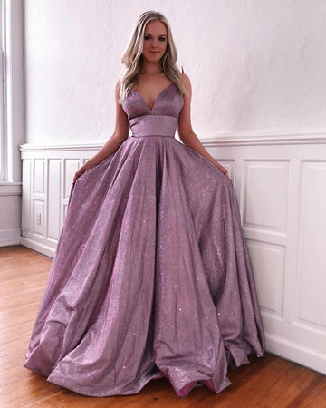 Spaghetti Strap Princess Blue Evening Dress with Pocket JTE504