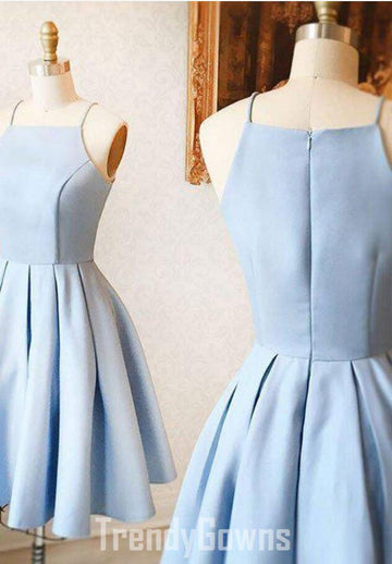 Trendy Light Blue Junior Short Prom Dress JTRE008
