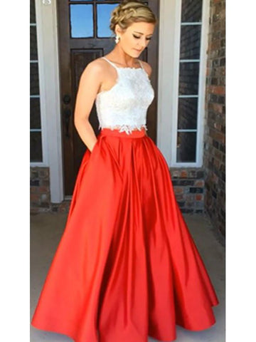 Red 2 Piece Junior Prom Dress GTEEN016