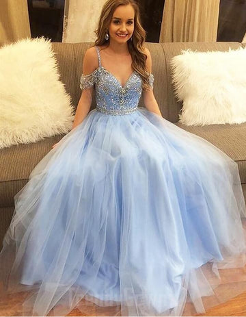 Sky Blue Princess Junior Prom Dress GTEEN045