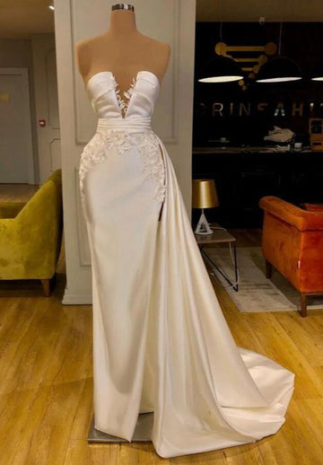 Trendy Ivory Sheath Long Prom Gown SREAL160