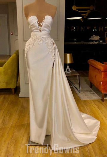 Trendy Ivory Sheath Long Prom Gown SREAL160